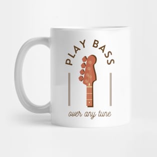 Play Bass Over Any Tune Bass Guitar Headstock Mug